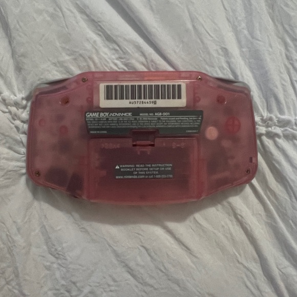 Translucent Pink Gameboy Advance with Case and 6 Games - Picture 3 of 7